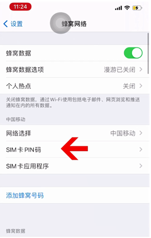 后湖管理区苹果14维修网分享如何给iPhone14的SIM卡设置密码 