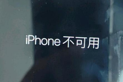 后湖管理区苹果服务网点分享锁屏界面显示“iPhone 不可用”如何解决 